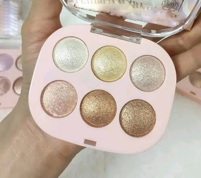 GABBU Best 6 Shade illuminating and Blusher Palette Highlighter(Multicolor)