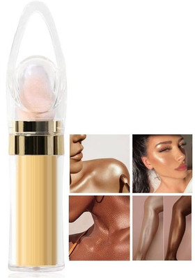 GABBU 3D Body With Shining Glitters Highlighting Powder, Body Face Highlighting Stick Highlighter(GOLD)