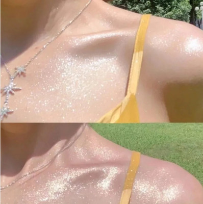 YAWI Perfect Liquid Illuminator Silver Highlighter Ultra Smooth Shine Waterproof Highlighter(silver)