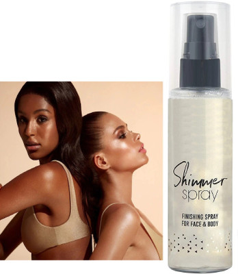 GULGLOW99 Korean Shimmer Highlighting Setting Spray For Face & Body Highlighter(SILVER GOLD)