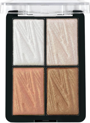 Jiwoo 4 Color Brick Highlighter Palette Highlighter(MULTICOLOR)