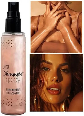 GABBU Copper Color Liquid Setting Spray Illuminating Face & Body Shimmer Highlighter(Copper)
