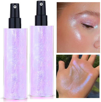 REIMICHI Moisturizing Long Lasting Body Luminizer Face Brighten highlighter Highlighter(purple)