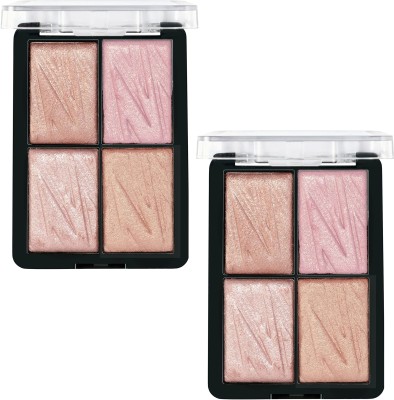 GFSU - GO FOR SOMETHING UNIQUE Shimmer Highlighter palette 03 pack of 2 Highlighter(MULTI COLOR)