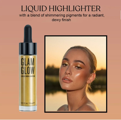 DARVING Illuminator Face Glowing Shimmer Shiny Highlight Highlighter(GOLD)