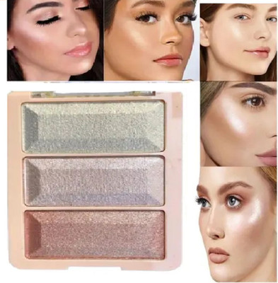 AFARAXIA Highly-Pigmented Powder Highlighter with Luminous Finish Highlighter(multicolour)