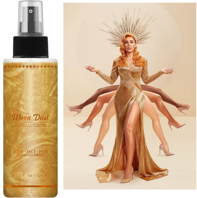THTC Highlight Makeup Fix Spray Highlighter(Gold)