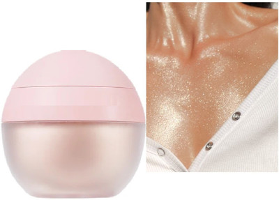 AFARAXIA Extra Shimmer Shiny Highlighter shimmer finish powder Highlighter(Rose gold)