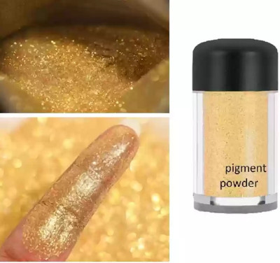 CATERINACHIARA Ice Highlighter Pearl For Face And Eyes Sparkling Powder  Highlighter(gold)