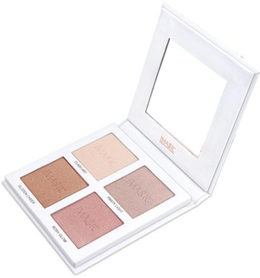 IMagic Highlighter Powder Palette Shimmer Face Contouring Highlight Face Bronzer Highlighter(Multicolor)