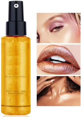 Yuency BEST SHIMMER DUST GOLD FACE AND BODY HIGHLIGHTER Highlighter(GOLD)