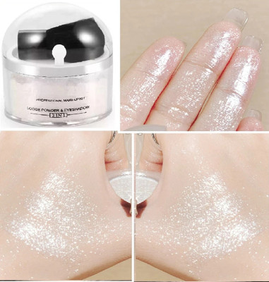 GFSU - GO FOR SOMETHING UNIQUE Body Glitter Shimmer Waterproof Face Eye Glitter High Gloss Powder Highlighter(silver)
