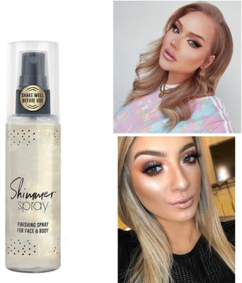 YAWI Best Highlighter Smooth Shimmer Glow Body Bronzer Silver Spray Highlighter(SILVER)