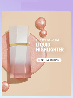 HUZURLU HD Drop & Glow Liquid  Highlighter(bellini brunch)