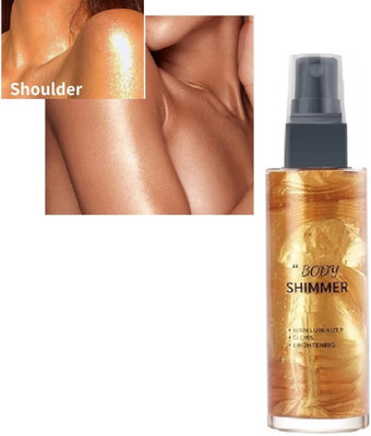 AFARAXIA New Highlighter Liquid Setting Spray Illuminating Face Shimmer  Highlighter(Gold)