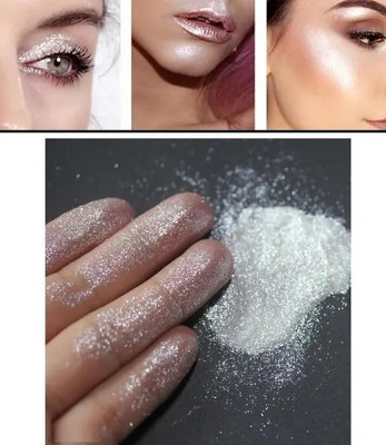 GABBU PERFECT HD FINISH SHIMMERY WHITE FINE LOOSE HIGHLIGHTER Compact(Silver, 15 g)