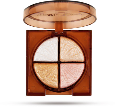 RED4 Spotlight 4 in 1 Highlighter Palette | Highly Pigmented Long Lasting  Highlighter(Multicolor-01)