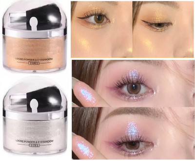 GABBU PROFESSIONAL SHIMMERY SHINY GLOW POWDERY FACE & BODY POWDER HIGHLIGHTER Highlighter(Silver,Gold)