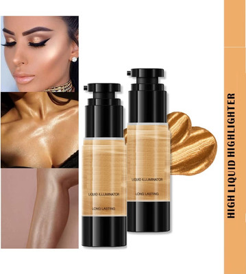 YAWI Highlight Gold Shimmer And Shine Highlight Korean makeup Highlighter(gold)