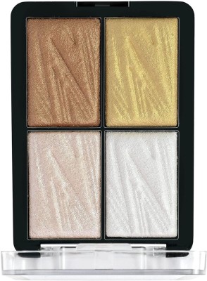 MYEONG 4 Shade Illuminating Glow Brick Highlighter Palette Blusher  Highlighter(Multi Shade)