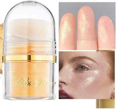 THTC Best HD finish waterproof loose powder highlighter Highlighter(Gold)