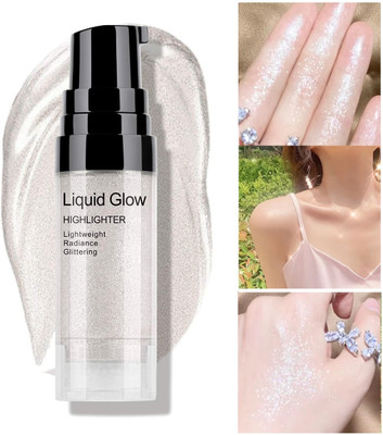 WOONGMI Highly Pigmented, Lasting, Blendable, Soft Cream Liquid  Highlighter(SILVER)