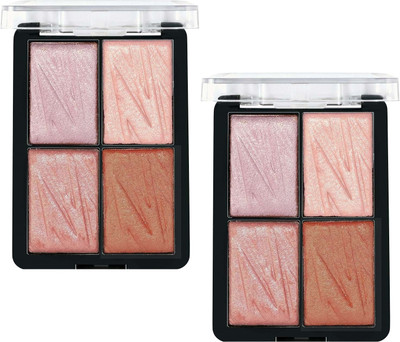 EVERERIN 4 in 1 Ultra Pigmented Simmer Highlighter Palette Highlighter(multicolor)