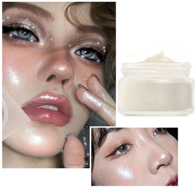 tanvi27 illuminator Powdery Smoky White highlighter for face makeup Highlighter(White)