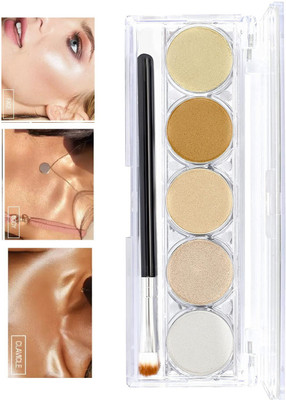 Arcanuy SHIMMERY OR PRESSED HIGHLIGHTER & BRONZER PALETTE  Highlighter(multicolor)