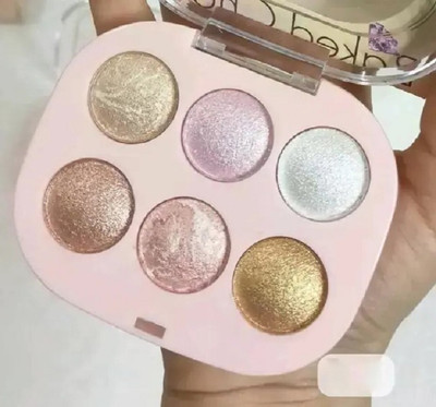 GFSU - GO FOR SOMETHING UNIQUE Best 6 Color Baked Face Highlighter Palette Highlighter(MULTI COLOUR)