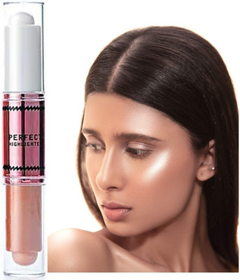 DARVING White Shimmer Highlighter Natural Glossy Highlight Makeup Highlighter(MULTI COLOR)