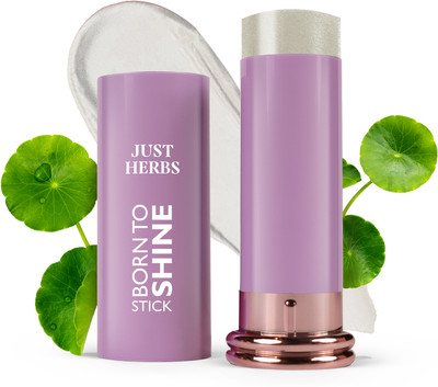 Just Herbs Born To Shine Silver Sparkle Portable Single Stroke  Highlighter(Silver Sparkle)