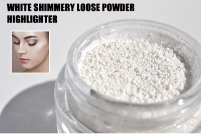 Emijun SILVER SHIMMER POWDER BEST QUALITY SHIMMER FINISH HIGHLIGHTER Highlighter(SILVER)