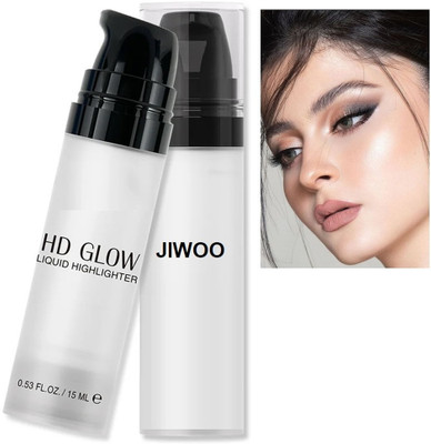 Jiwoo Korean Face Glow Shimmer Liquid Highlighter Waterproof Glitter  Highlighter(SILVER)