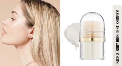 TOPQ NEWFace & Body Shimmer Highlighter All Skin Type Highlighter(White)