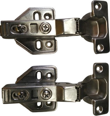 masy Innovative 8 crank Soft Close Hinges Self Closing Hinge(Silver Pack of 6)