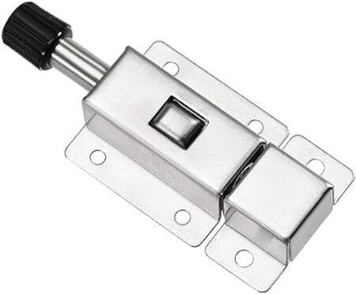 Zubat Automatic Latch/Bolt Spring Loaded Security Gate Door Lock, High Quality Strap Hinge(Multicolor Pack of 1)