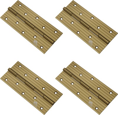 ATLANTIC Window Butt Hinges 6 inch x 10 Gauge/3 mm Thickness Antique Finish Butt/Mortise Hinge(Gold Pack of 4)