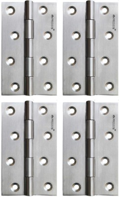 Tremart Door Butt Hinges 5 inch x 12 Gauge/2.5 mm Thickness Matt Finesh Butt/Mortise Hinge(Silver Pack of 4)