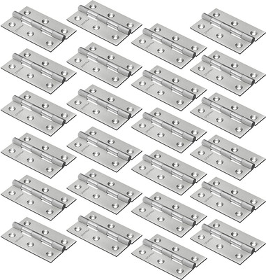 Plantex Heavy Duty Stainless Steel 3 x 16 Gauge/1.5 mm Thickness for Door Butt/Mortise Hinge(Satin Matt Pack of 24)