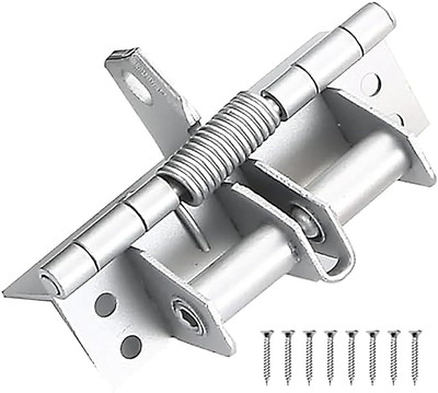 hsbtreads 3 in 1 Automatically Door Hinge Self Closing Hinge(Silver Pack of 1)