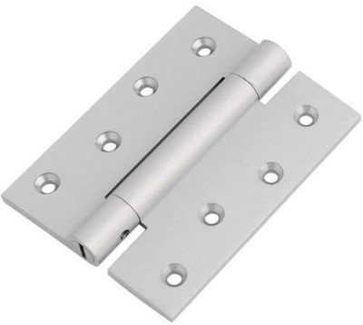 PRECISTO Door Spring Hinges Brass Silver Satin Finish 4 Inch Soft Close Door Hinge Self Closing Hinge(Silver Pack of 1)