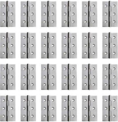 PRAJVAL Door Butt 3 inch x 16 Gauge/1.40mm Thickness Stainless Steel,Matt Finish, Self Closing Hinge(SS MATT FINISH Pack of 24)