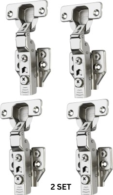 MOUNT Premium Quality 3D 8 Degree Cabinet Soft Close Concealed Hinge Self Closing Hinge(Silver Pack of 2)