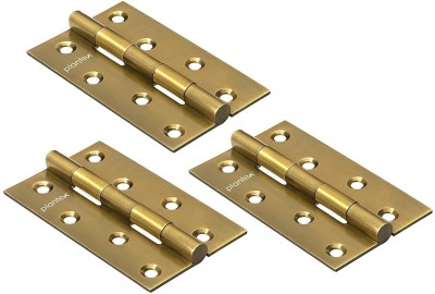 Plantex Heavy Duty Stainless Steel Door Hinges 4 inchx14 Gauge/2 mm Thickness for Door Butt/Mortise Hinge(Brass Antique Pack of 3)