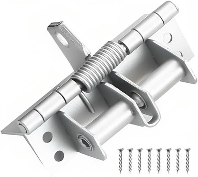 ASTOUND Spring Hinge, Automatic Self Closing Door Hinges Self Closing Hinge(Silver Pack of 1)