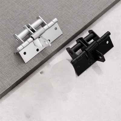 VDNSI 3 in 1 Automatically Door Hinge Lock, 90 Degrees Positioning Spring Hinge Self Closing Hinge(Multicolor Pack of 2)