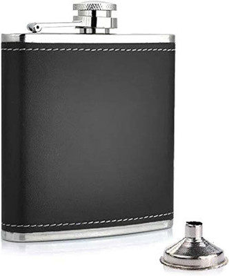 IMTRA FASHION Pocket Hip Flask Stainless Steel and PU Leather Hip Flask(207 ml)