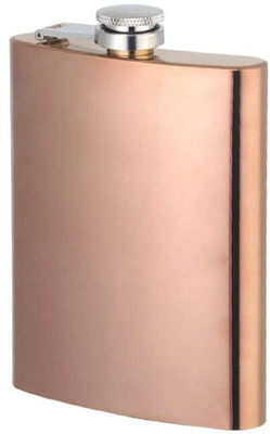 Augen Hip Flask Stainless Steel Leak Proof Bronze 8oz Liquor Pocket Alcoholic Holder Stainless Steel Hip Flask(230 ml)