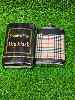 JGG Jain Gift Gallery PKL-20 (3) Stainless Steel Hip Flask with Funnel & 4 Shot Glass for Men & Women Hip Flask(500 ml)
